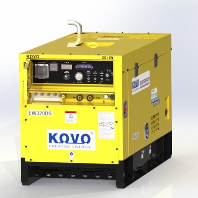 KOVO 400V 5Kva ディーゼル溶接機発電機 EW320DST 周波数 50/60HZ 定電 280CC/CV