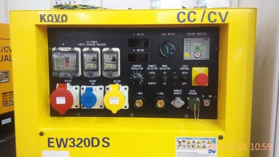 KOVO 400V 5Kva ディーゼル溶接機発電機 EW320DST 周波数 50/60HZ 定電 280CC/CV